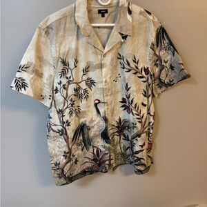 Express Beige Casual Shirt